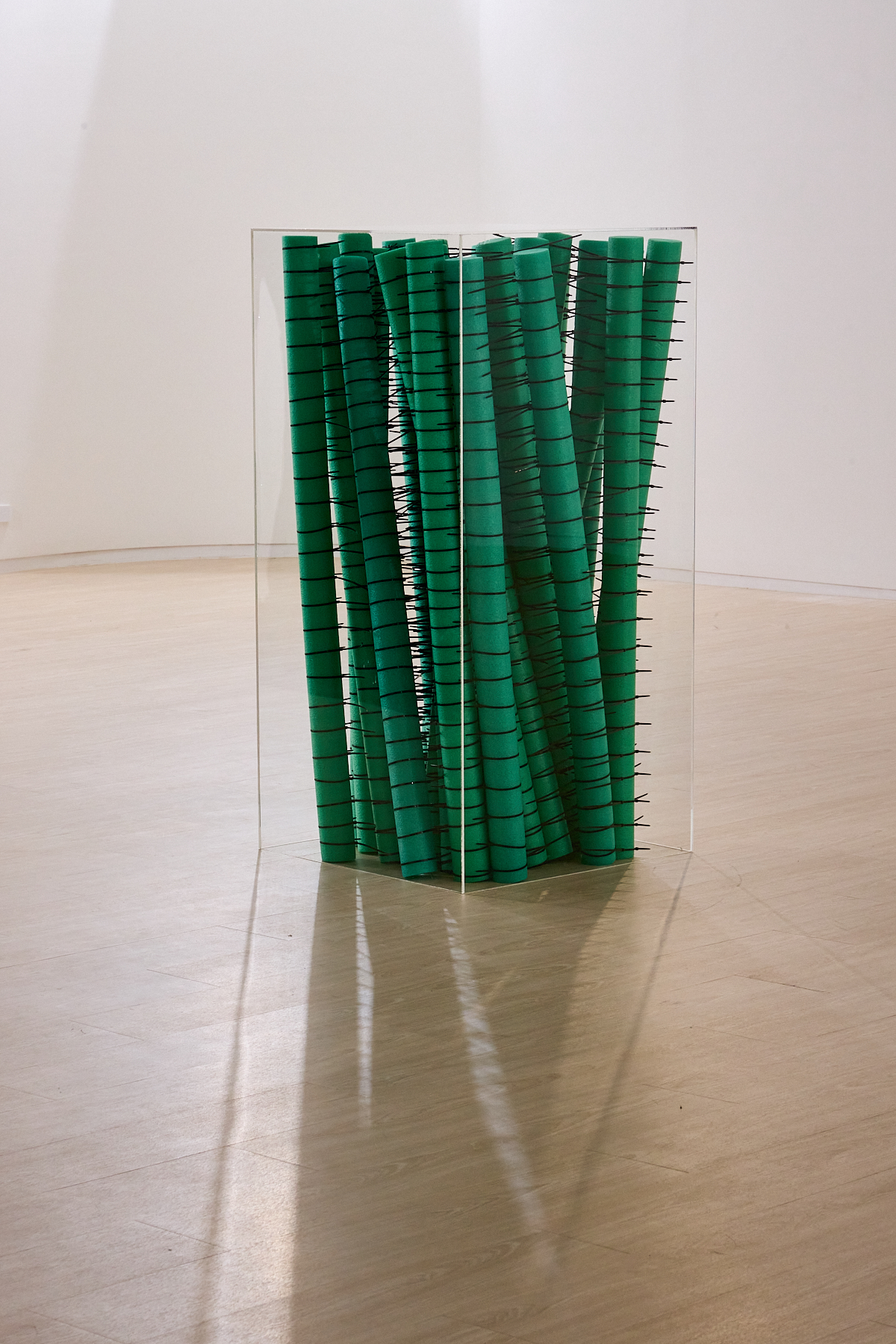 We are living in a room installation by oneg - mixed media exploring body exterior and interior duality